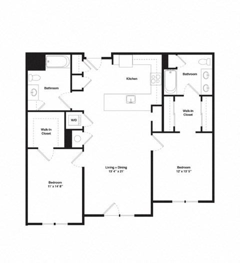 a floor plan of a house with a mix of bedrooms and a living room